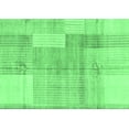 thumbnail image 1 of Ahgly Company Indoor Rectangle Checkered Emerald Green Modern Area Rugs, 8' x 12', 1 of 4