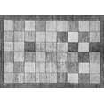 thumbnail image 1 of Ahgly Company Indoor Rectangle Checkered Gray Modern Area Rugs, 4' x 6', 1 of 4
