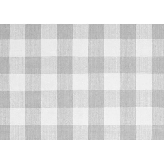 Ahgly Company Indoor Rectangle Checkered Gray Modern Area Rugs, 5' x 7'