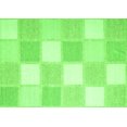 thumbnail image 1 of Ahgly Company Indoor Rectangle Checkered Green Modern Area Rugs, 2' x 4', 1 of 1