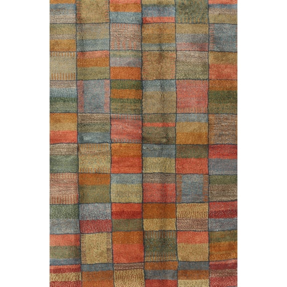 Ahgly Company Indoor Rectangle Contemporary Dark Almond Brown Area Rugs, 3' x 5'