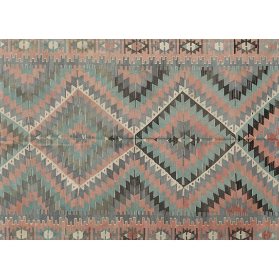 Ahgly Company Indoor Rectangle Contemporary Dark Almond Brown Area Rugs, 5' x 8'