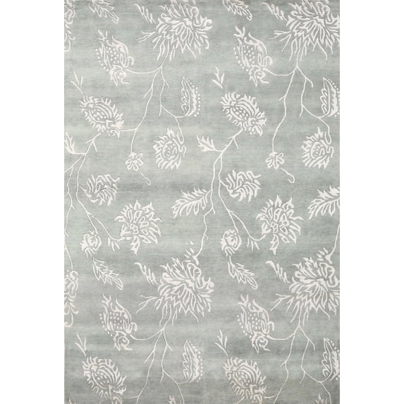 Ahgly Company Indoor Rectangle Contemporary Dark Gray Area Rugs, 5' x 7'