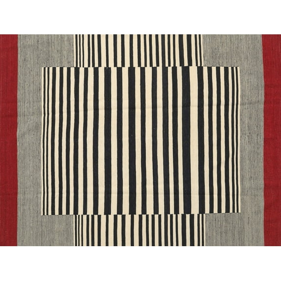 Ahgly Company Indoor Rectangle Contemporary Deer Brown Area Rugs, 8' x 12'