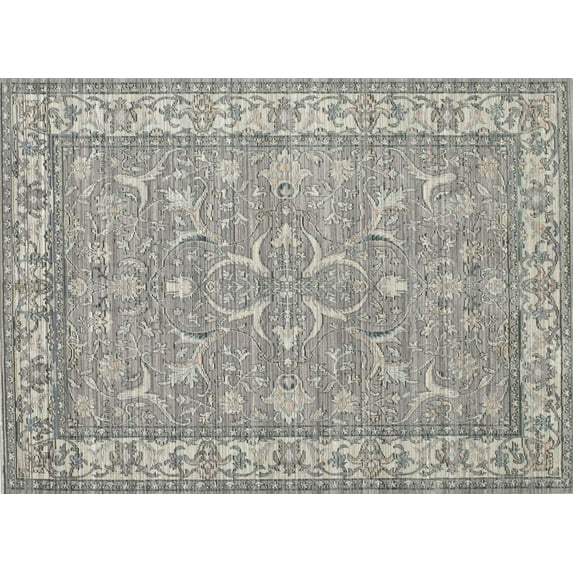 Ahgly Company Indoor Rectangle Contemporary Granite Gray Area Rugs, 7' x 9'