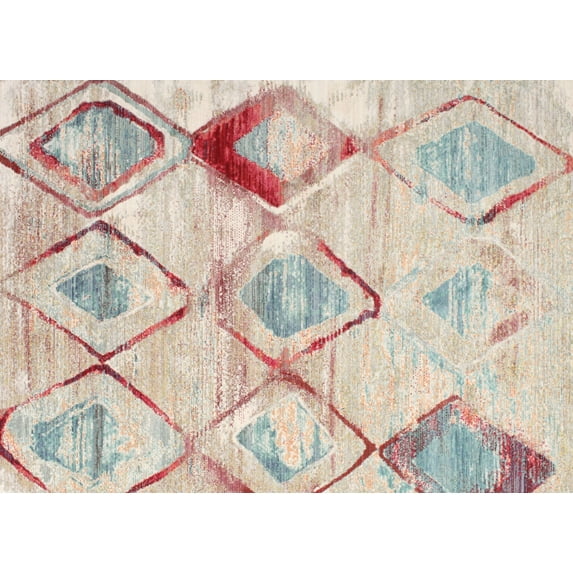 Ahgly Company Indoor Rectangle Contemporary Light Copper Gold Area Rugs, 2' x 4'