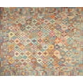 thumbnail image 1 of Ahgly Company Indoor Rectangle Contemporary Orange Salmon Pink Area Rugs, 7' x 10', 1 of 6