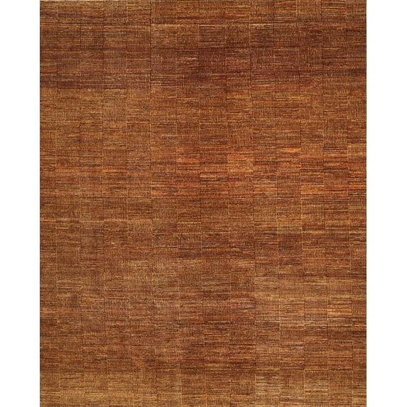 Ahgly Company Indoor Rectangle Contemporary Papaya Orange Area Rugs, 2' x 4'