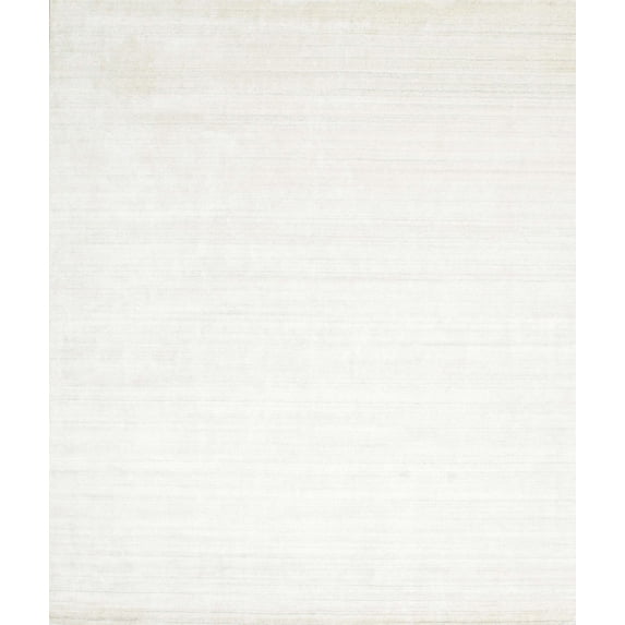 Ahgly Company Indoor Rectangle Contemporary Pearl White Beige Area Rugs, 7' x 10'