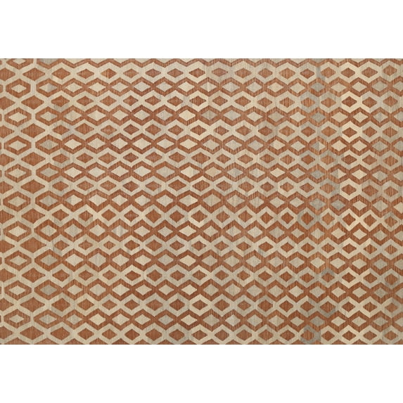 Ahgly Company Indoor Rectangle Contemporary Red Abstract Area Rugs, 2' x 3'