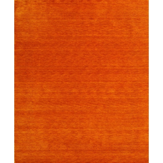 Ahgly Company Indoor Rectangle Contemporary Red Area Rugs, 5' x 7'