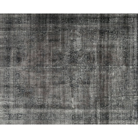 Ahgly Company Indoor Rectangle Contemporary Western Charcoal Gray Area Rugs, 5' x 7'
