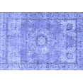 thumbnail image 1 of Ahgly Company Indoor Rectangle Medallion Blue Traditional Area Rugs, 5' x 7', 1 of 4