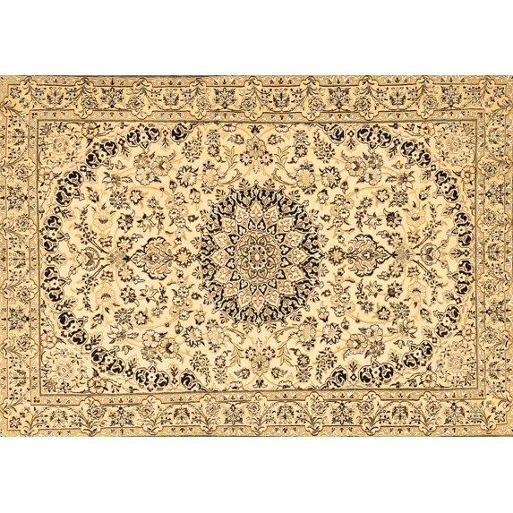 Ahgly Company Indoor Rectangle Medallion Brown Traditional Area Rugs, 8' x 10'
