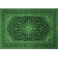 thumbnail image 1 of Ahgly Company Indoor Rectangle Medallion Emerald Green Traditional Area Rugs, 3' x 5', 1 of 4