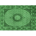 thumbnail image 1 of Ahgly Company Indoor Rectangle Medallion Emerald Green Traditional Area Rugs, 3' x 5', 1 of 4