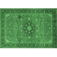 thumbnail image 1 of Ahgly Company Indoor Rectangle Medallion Emerald Green Traditional Area Rugs, 3' x 5', 1 of 4