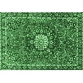 thumbnail image 1 of Ahgly Company Indoor Rectangle Medallion Emerald Green Traditional Area Rugs, 8' x 12', 1 of 4