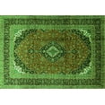 thumbnail image 1 of Ahgly Company Indoor Rectangle Medallion Green Traditional Area Rugs, 3' x 5', 1 of 1