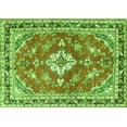 thumbnail image 1 of Ahgly Company Indoor Rectangle Medallion Green Traditional Area Rugs, 6' x 9', 1 of 1