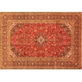 thumbnail image 1 of Ahgly Company Indoor Rectangle Medallion Orange Traditional Area Rugs, 4' x 6', 1 of 1
