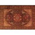 thumbnail image 1 of Ahgly Company Indoor Rectangle Medallion Orange Traditional Area Rugs, 4' x 6', 1 of 1