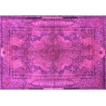 thumbnail image 1 of Ahgly Company Indoor Rectangle Medallion Pink Traditional Area Rugs, 2' x 5', 1 of 4
