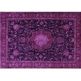 thumbnail image 1 of Ahgly Company Indoor Rectangle Medallion Purple Traditional Area Rugs, 6' x 9', 1 of 4