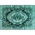 thumbnail image 1 of Ahgly Company Indoor Rectangle Medallion Turquoise Blue French Area Rugs, 6' x 9', 1 of 4