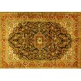 thumbnail image 1 of Ahgly Company Indoor Rectangle Medallion Yellow Traditional Area Rugs, 7' x 9', 1 of 4