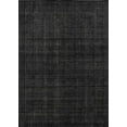 thumbnail image 1 of Ahgly Company Indoor Rectangle Mid-Century Modern Black Eel Black Area Rugs, 5' x 7', 1 of 1