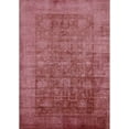 thumbnail image 1 of Ahgly Company Indoor Rectangle Mid-Century Modern Bright Maroon Red Area Rugs, 7' x 10', 1 of 1