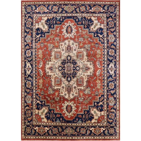 Ahgly Company Indoor Rectangle Mid-Century Modern Camel Brown Area Rugs, 4' x 6'