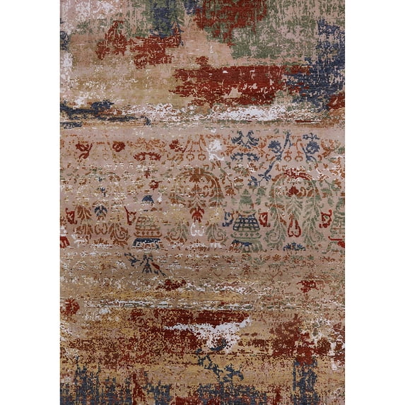 Ahgly Company Indoor Rectangle Mid-Century Modern Camel Brown Area Rugs, 6' x 9'