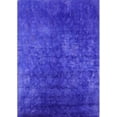 thumbnail image 1 of Ahgly Company Indoor Rectangle Mid-Century Modern Canary Blue Area Rugs, 7' x 10', 1 of 1