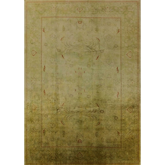 Ahgly Company Indoor Rectangle Mid-Century Modern Caramel Brown Oriental Area Rugs, 2' x 5'