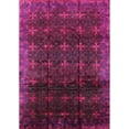 thumbnail image 1 of Ahgly Company Indoor Rectangle Mid-Century Modern Dark Raspberry Purple Area Rugs, 4' x 6', 1 of 6