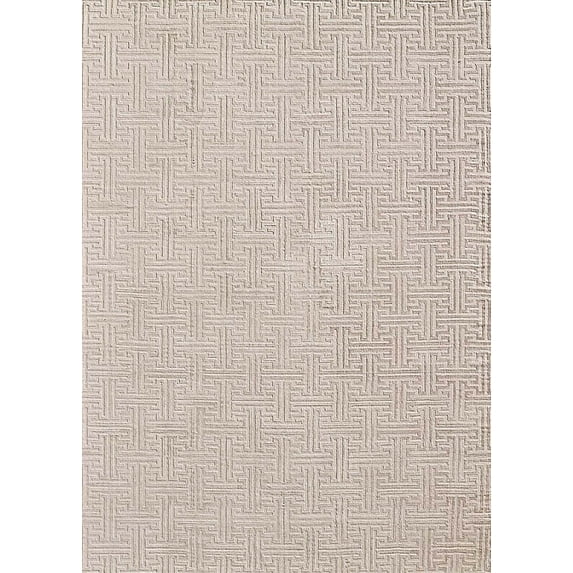 Ahgly Company Indoor Rectangle Mid-Century Modern Desert Sand Beige Area Rugs, 5' x 7'