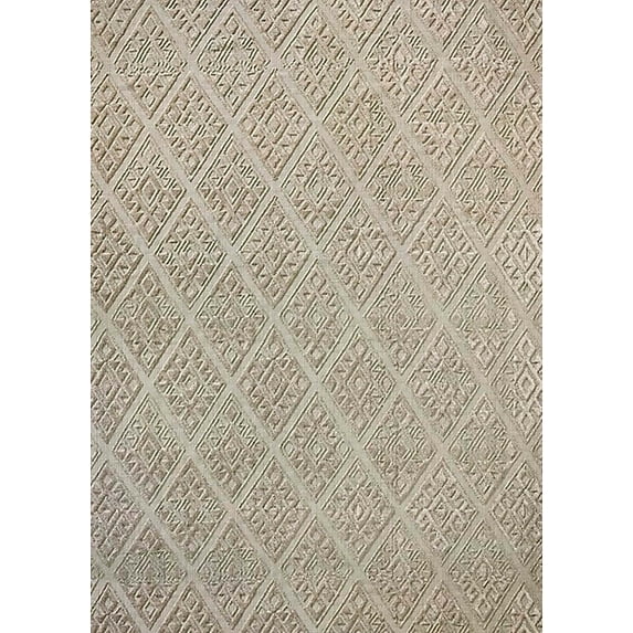 Ahgly Company Indoor Rectangle Mid-Century Modern Desert Sand Beige Area Rugs, 7' x 10'