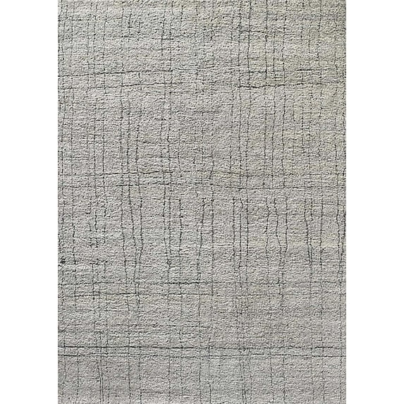 Ahgly Company Indoor Rectangle Mid-Century Modern Gray Oriental Area Rugs, 5' x 8'