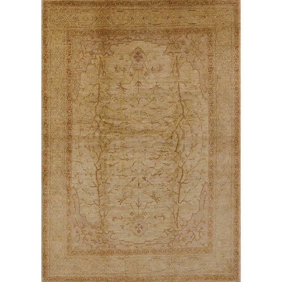 Ahgly Company Indoor Rectangle Mid-Century Modern Peru Brown Area Rugs, 5' x 7'