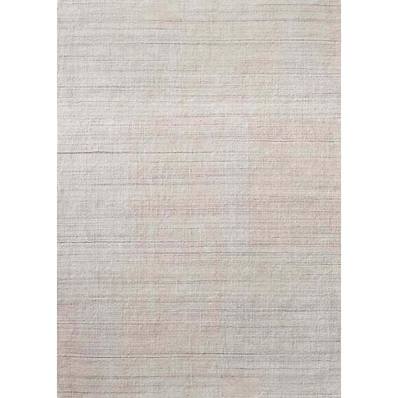 Ahgly Company Indoor Rectangle Mid-Century Modern Silver Pink Pink Area Rugs, 5' x 7'