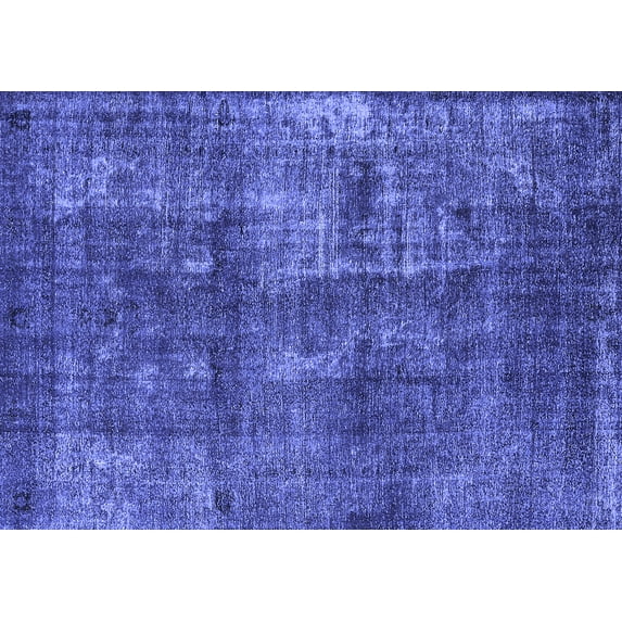 Ahgly Company Indoor Rectangle Oriental Blue Industrial Area Rugs, 3' x 5'