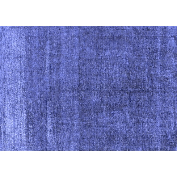 Ahgly Company Indoor Rectangle Oriental Blue Industrial Area Rugs, 8' x 12'