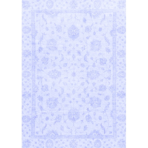 Ahgly Company Indoor Rectangle Oriental Blue Traditional Area Rugs, 3' x 5'