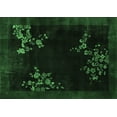 thumbnail image 1 of Ahgly Company Indoor Rectangle Oriental Emerald Green Asian Inspired Area Rugs, 5' x 7', 1 of 4