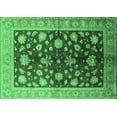 thumbnail image 1 of Ahgly Company Indoor Rectangle Oriental Emerald Green Industrial Area Rugs, 7' x 9', 1 of 4