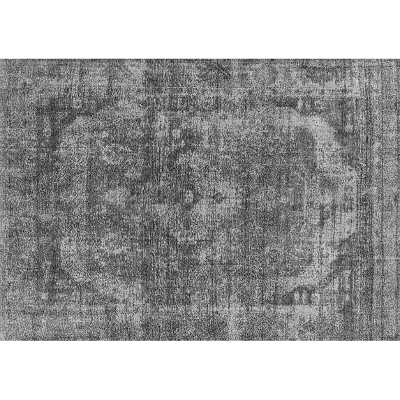 Ahgly Company Indoor Rectangle Oriental Gray Industrial Area Rugs, 6' x 9'