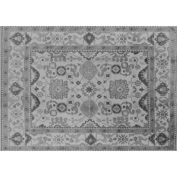 Ahgly Company Indoor Rectangle Oriental Gray Traditional Area Rugs, 2' x 3'