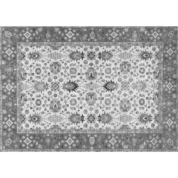 Ahgly Company Indoor Rectangle Oriental Gray Traditional Area Rugs, 3' x 5'
